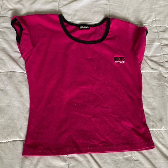 Roots hot pink baby ringer tee - Picture 2 of 5